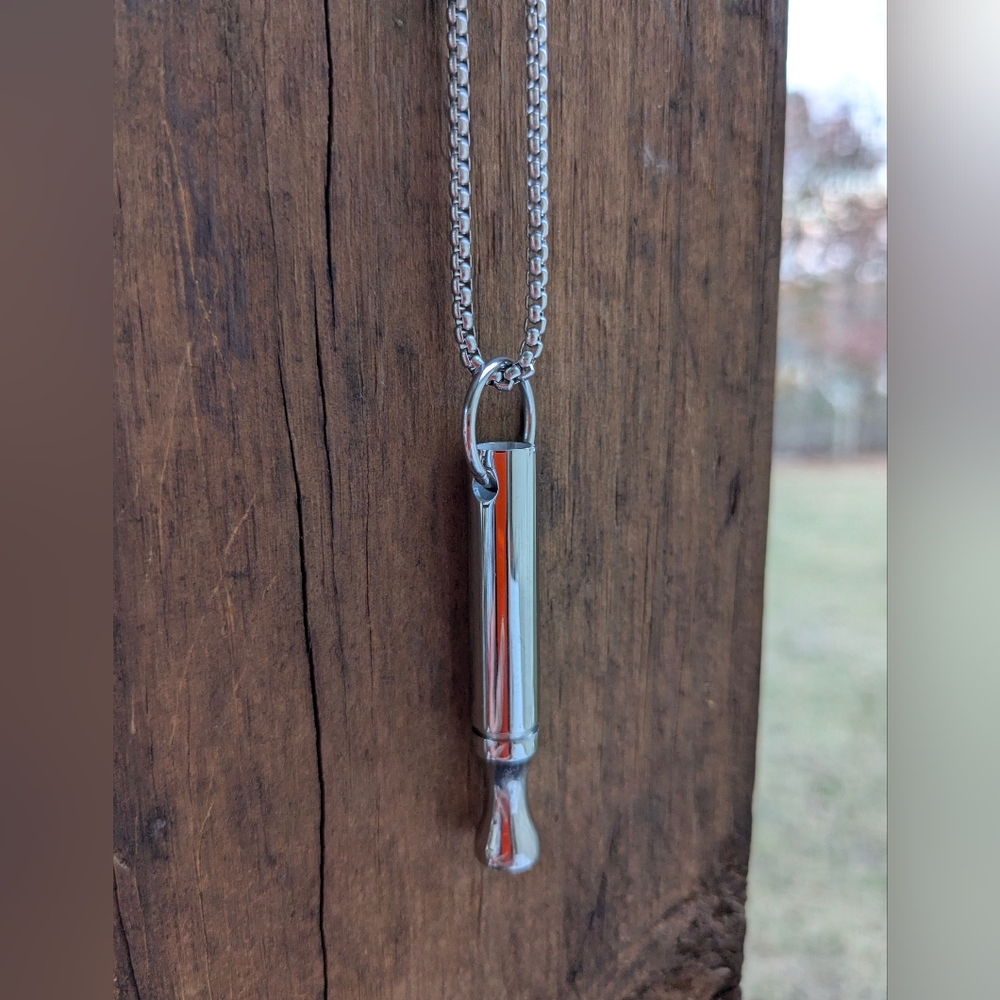 Unisex Stainless Calm Breathing Necklace - Picture 4 of 16